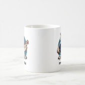 Owlways On My Mind Rock & Roll Guitar Owl Cartoon Koffiemok (Center)