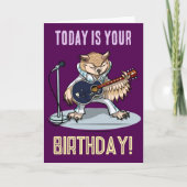 Owlways On My Mind Verjaardag Funny Owl Cartoon Kaart (Voorkant)