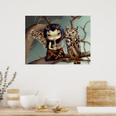 Owlyn ART PRINT owl fairy fantasy (Keuken)