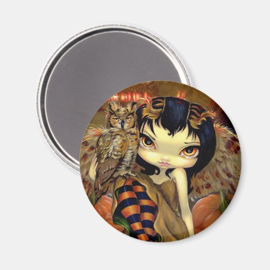 "Owlyn in Autumn" Magneet (Voorkant / Achterkant)