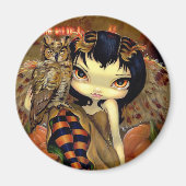 "Owlyn in Autumn" Magneet (Voorkant)