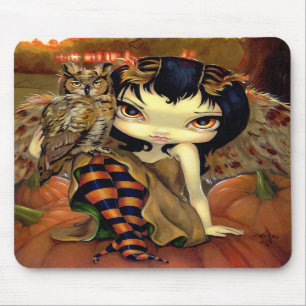 "Owlyn in Autumn" Mousepad Muismat