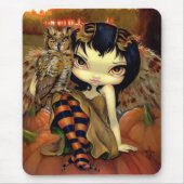 "Owlyn in Autumn" Mousepad Muismat (Voorkant)