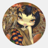 "Owlyn in Autumn" Sticker (Voorkant)