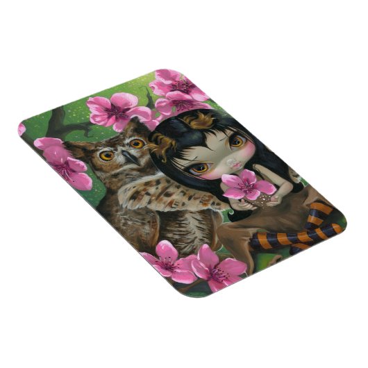 "Owlyn in de lente" Flex Magnet Magneet (Rechterzijde)