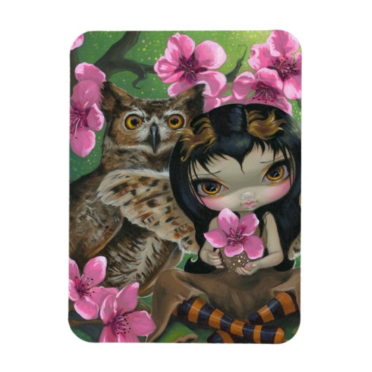 "Owlyn in de lente" Flex Magnet Magneet (Verticaal)