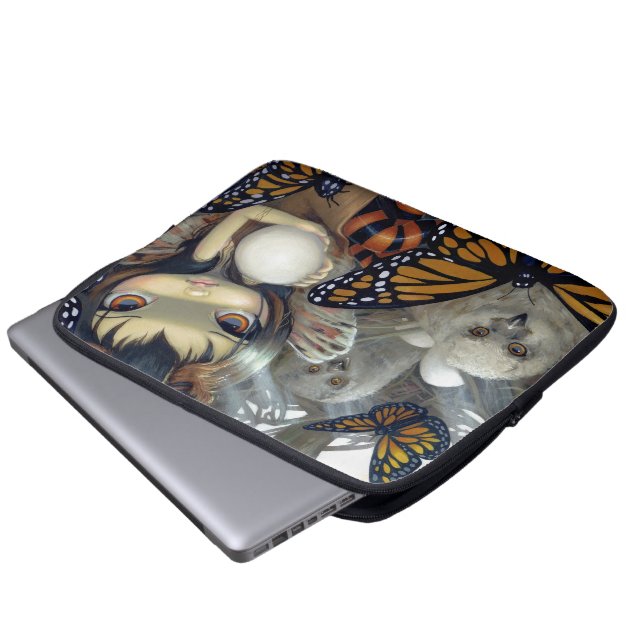 "Owlyn in the Nest" Electronics Bag Laptop Sleeve (Voorkant onderkant)