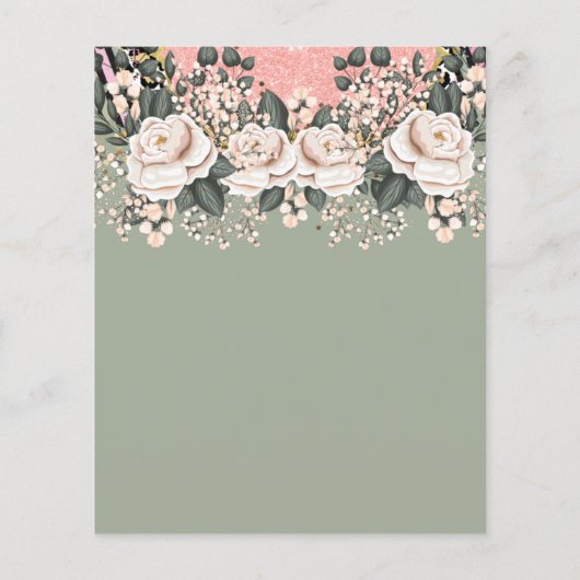 OWN Girly Party-evenement op huwelijksdag Flyer (Achterkant)