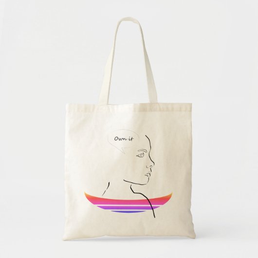 Own IT - Canvas tas schets schetsen (Voorkant)