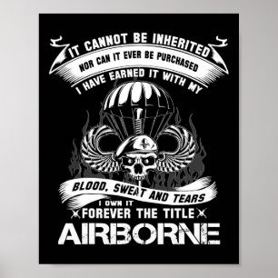 Own-it Forever De titel Airborne Army Ranger Vete Poster