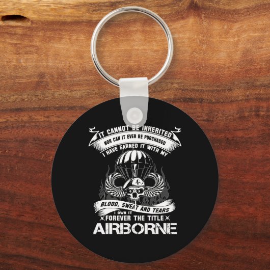 Own-it Forever De titel Airborne Army Ranger Vete Sleutelhanger (Voorkant)