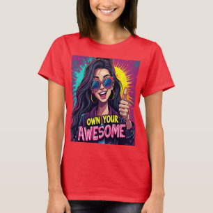 Own Je Grootheid Moedige & Aanpasbare Inspiratie T-shirt