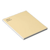 Own Name Modern Minimal Professional Plain Beige Notitieblok (Schuin)