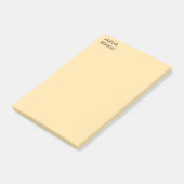 Own Name Modern Minimal Professional Plain Beige Post-it® Notes (Schuin)