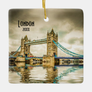 Own Photo London England Europe Travel Souvenir Keramisch Ornament