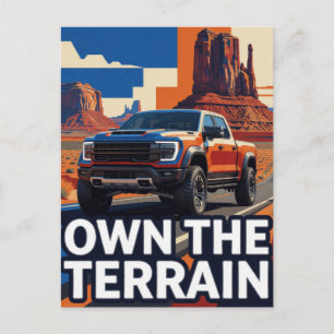 Own The Terrain Premium Off Road SUV Briefkaart