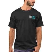 Own Your Own Mind™ Heren Zwarte T-shirt