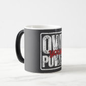 Own Your Power – Bold Motivational Quote Design Magische Mok (Voorkant links)