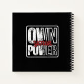 Own Your Power – Bold Motivational Quote Design Notitieboek (Achterkant)