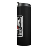 Own Your Power – Bold Motivational Quote Design Thermosbeker (Geroteerd rechts)