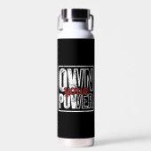 Own Your Power – Bold Motivational Quote Design Waterfles (Voorkant)