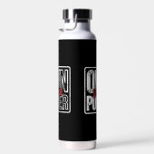 Own Your Power – Bold Motivational Quote Design Waterfles (Rechts)