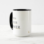 Own Your Power Minimal Typography | Motivational Q Mok (Voorkant links)