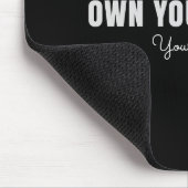 Own Your Power Personalized Mouse Pad – Feminine C Muismat (Hoek)