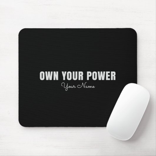 Own Your Power Personalized Mouse Pad – Feminine C Muismat (Met muis)