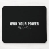 Own Your Power Personalized Mouse Pad – Feminine C Muismat (Voorkant)