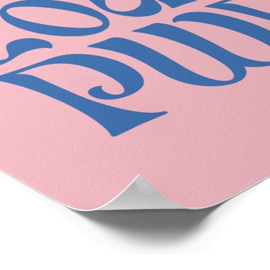 Own Your Power Retro Feminist Quote Poster – Pink  (Hoek)