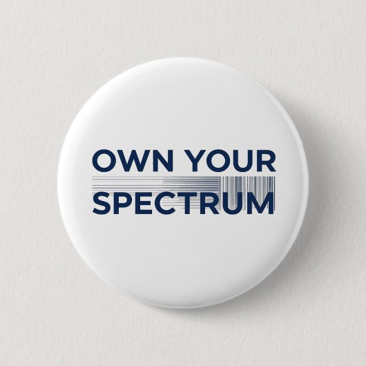 Own Your Spectrum – Maand van de Autisme Acceptati Ronde Button 5,7 Cm (Voorkant)