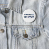 Own Your Spectrum – Maand van de Autisme Acceptati Ronde Button 5,7 Cm (In situ)