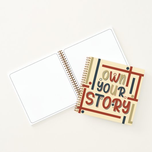 Own Your Story – Inspirational Typography Design Notitieboek (Binnen)