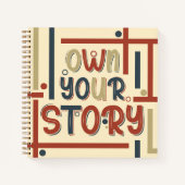 Own Your Story – Inspirational Typography Design Notitieboek (Voorkant)
