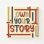 Own Your Story – Inspirational Typography Design Notitieboek (Achterkant)