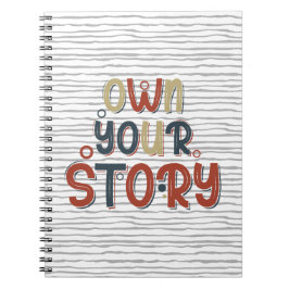 Own Your Story – Inspirational Typography Design Notitieboek