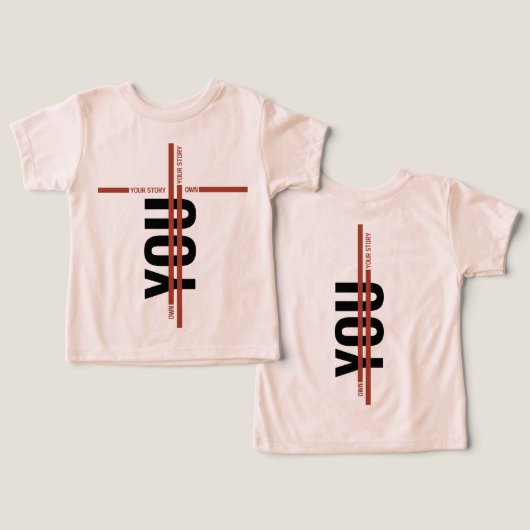 Own Your Story Shirt – Bold Motivational Quote (Ontwerp Voorkant & Achterkant)