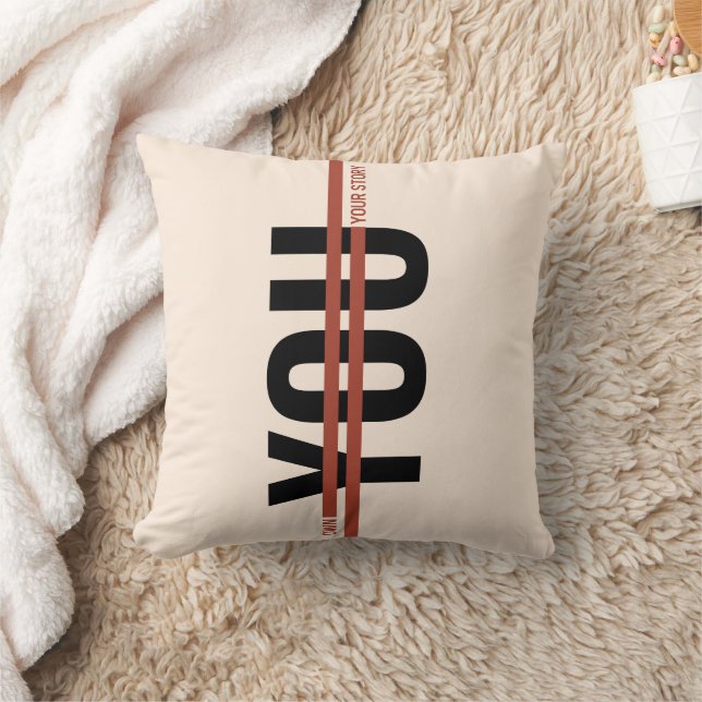 Own Your Story Shirt – Bold Motivational Quote Kussen (Deken)