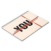 Own Your Story Shirt – Bold Motivational Quote Notitieboek (Linkerzijde)