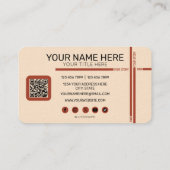 Own Your Story Shirt – Bold Motivational Quote Visitekaartje (Achterkant)