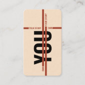 Own Your Story Shirt – Bold Motivational Quote Visitekaartje (Voorkant)