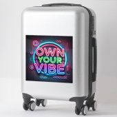 Own Your Vibe – op maat gesneden vinyl Stickers (Koffer)