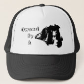 Owned By A Border Collie Funny Dog  Trucker Pet (Voorkant)