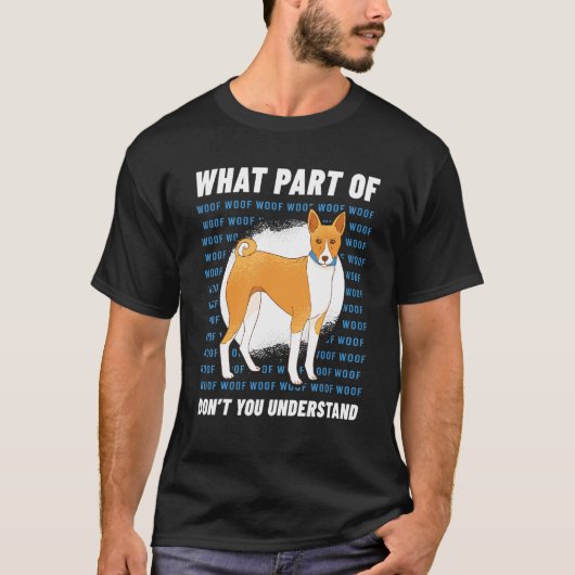 Owner Basenji Dog Walker Language Wof Whisperer T-shirt (Voorkant)