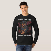 Owner Old Rottweiler Dog Walker Language Whis T-shirt (Voorkant volledig)