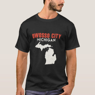 Owosso City Michigan Verenigde Staten Reizen naar T-shirt
