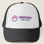 Owosso Pride Mannen veelkleurig T-shirt 1 Trucker Pet (Voorkant)