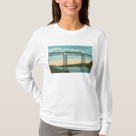 OWR & N Bridge SceneSnake River, ID T-shirt (Voorkant)