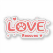 OWRAssist Love Redt Sticker (Voorkant)